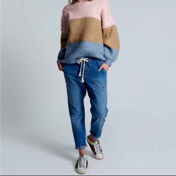 One Teaspoon Shabbies Drawstring Boyfriend Jeans Parachute Dropped Crotch Size M - Picture 15 of 15